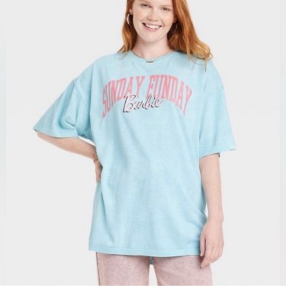 Barbie Sunday Funday Tshirt L - Picture 1 of 5